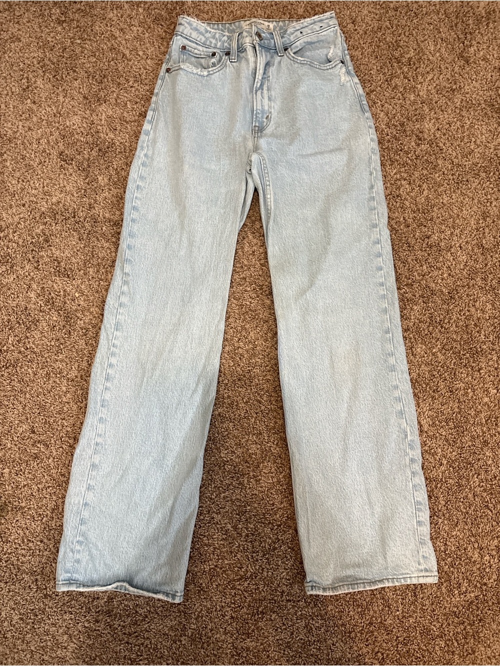 Abercrombie and Fitch curve love ultra high rise 90s straight Jeans